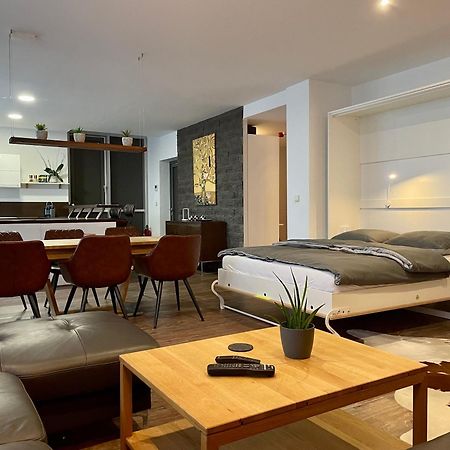 Apartment Leipzig Waldstrassenviertel Loft Terrasse, Redbull Arena Buitenkant foto