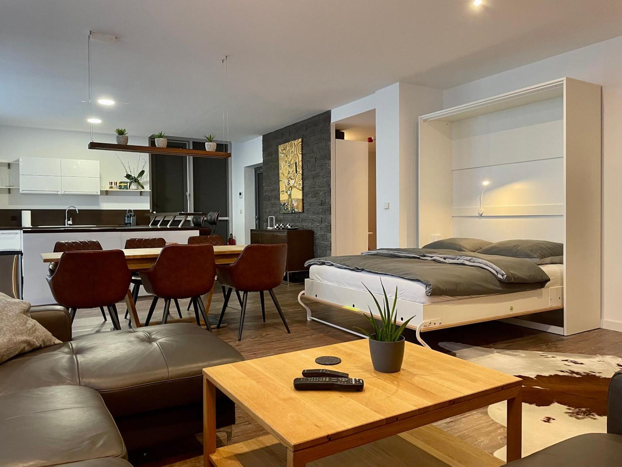 Apartment Leipzig Waldstrassenviertel Loft Terrasse, Redbull Arena Buitenkant foto
