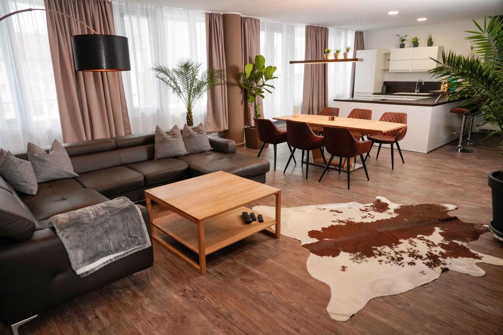 Apartment Leipzig Waldstrassenviertel Loft Terrasse, Redbull Arena Buitenkant foto
